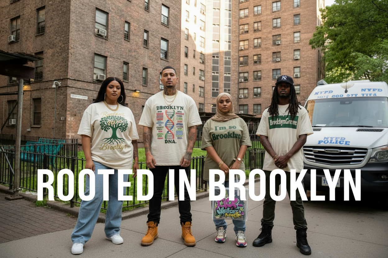 Rooted In Brooklyn — Editorial Text Overlay